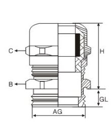 Brass cable connector supplier-Brass Cable Gland GT Series M,PG Thread